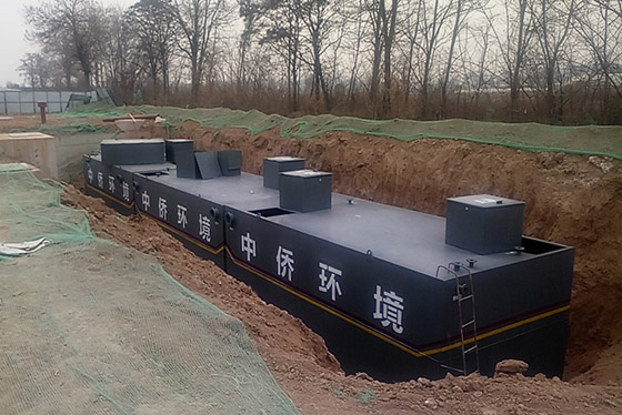地埋式污水处理设备现场