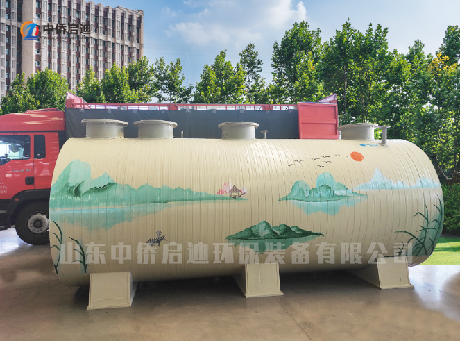 PP一体化污水处理设备箱体 项目现场成品展示图